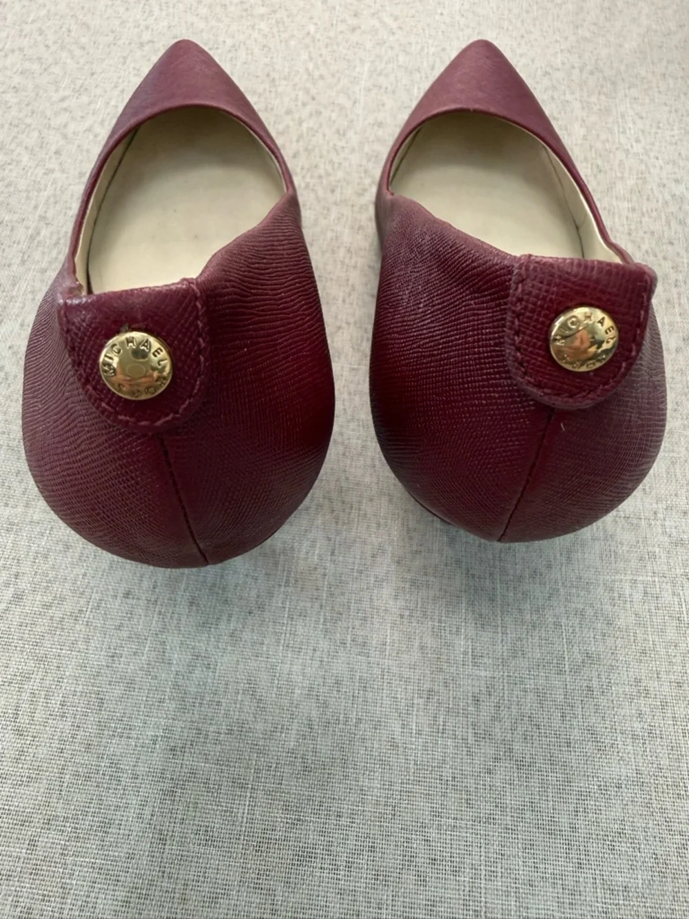 Michael Kors Merlot Saffiano Leather Flex Mid Pumps – Size 8M